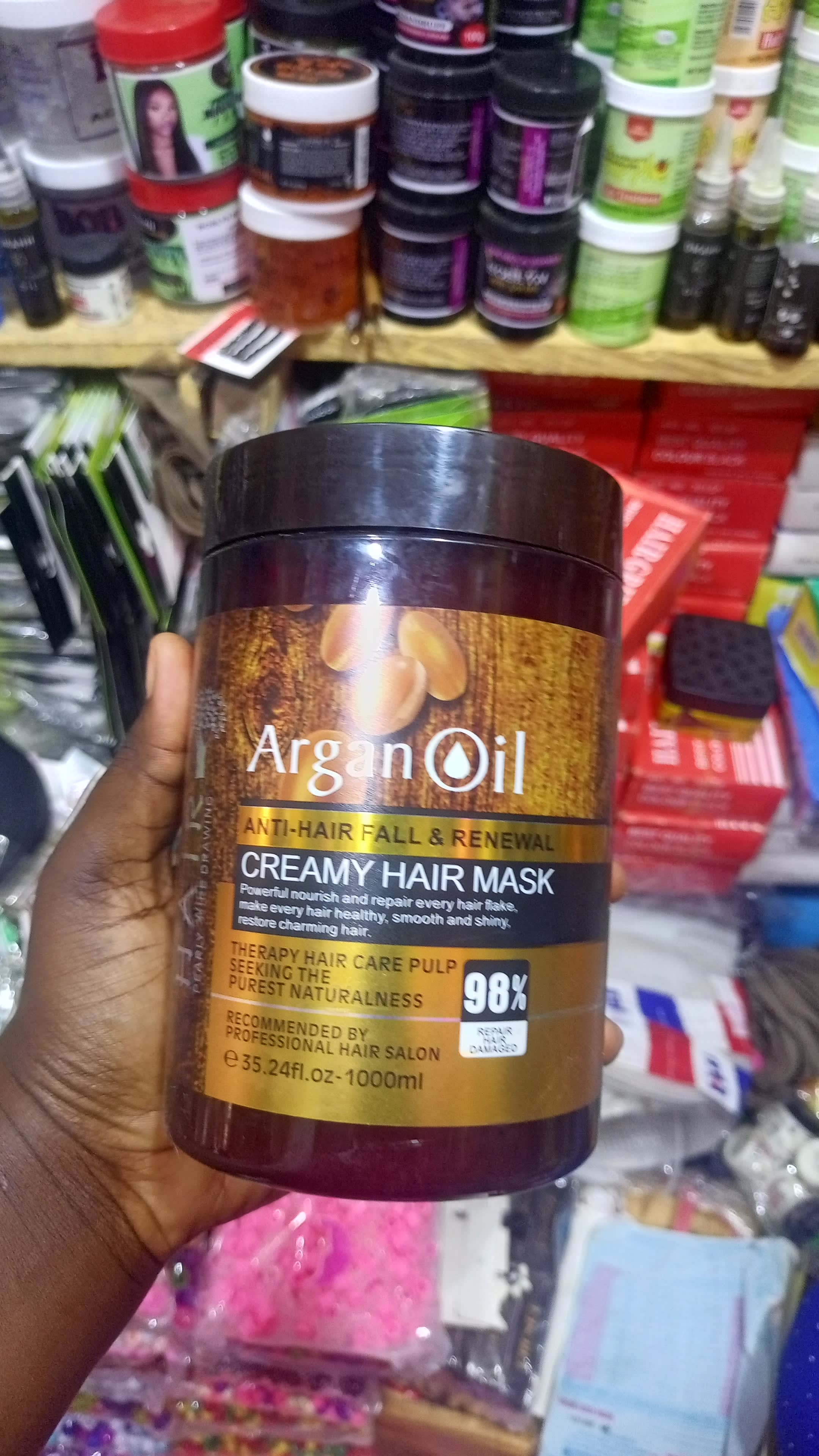 Creamy hair mask