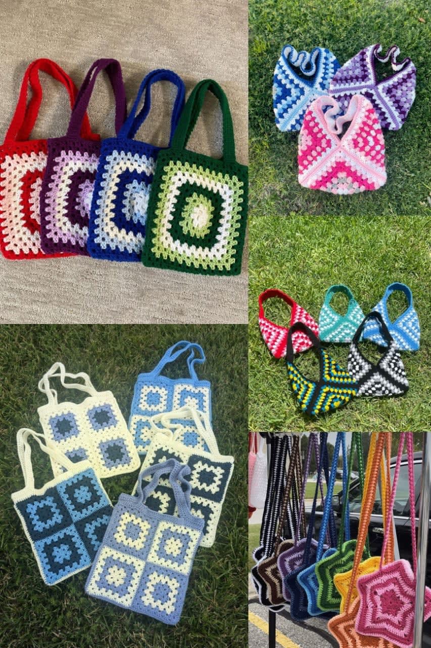 Beautiful Granny Squares Totes