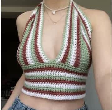Handmade Crochet Halter Top