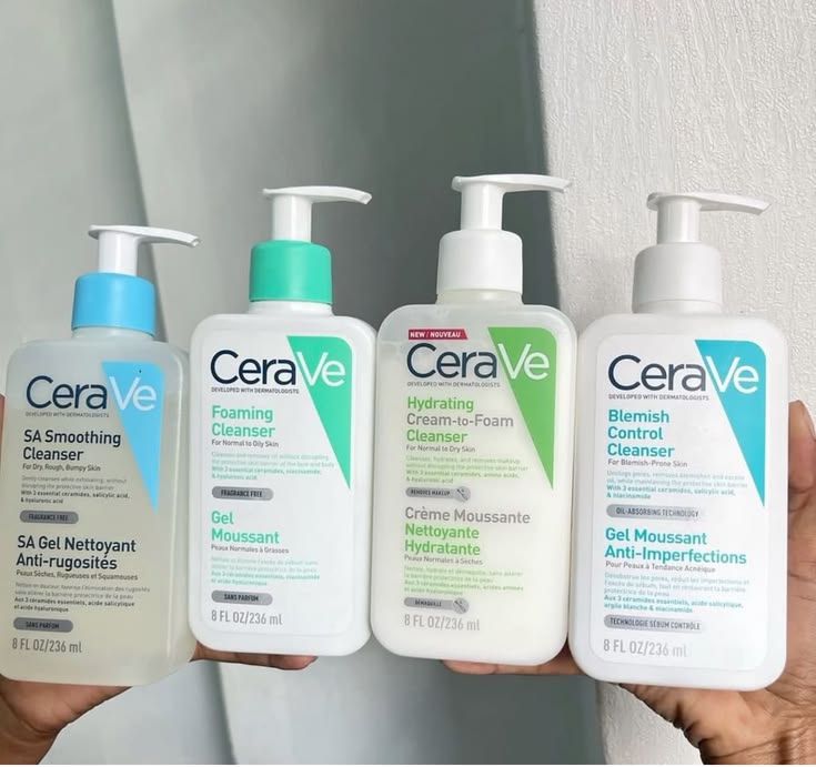 CeraVe facial cleansers