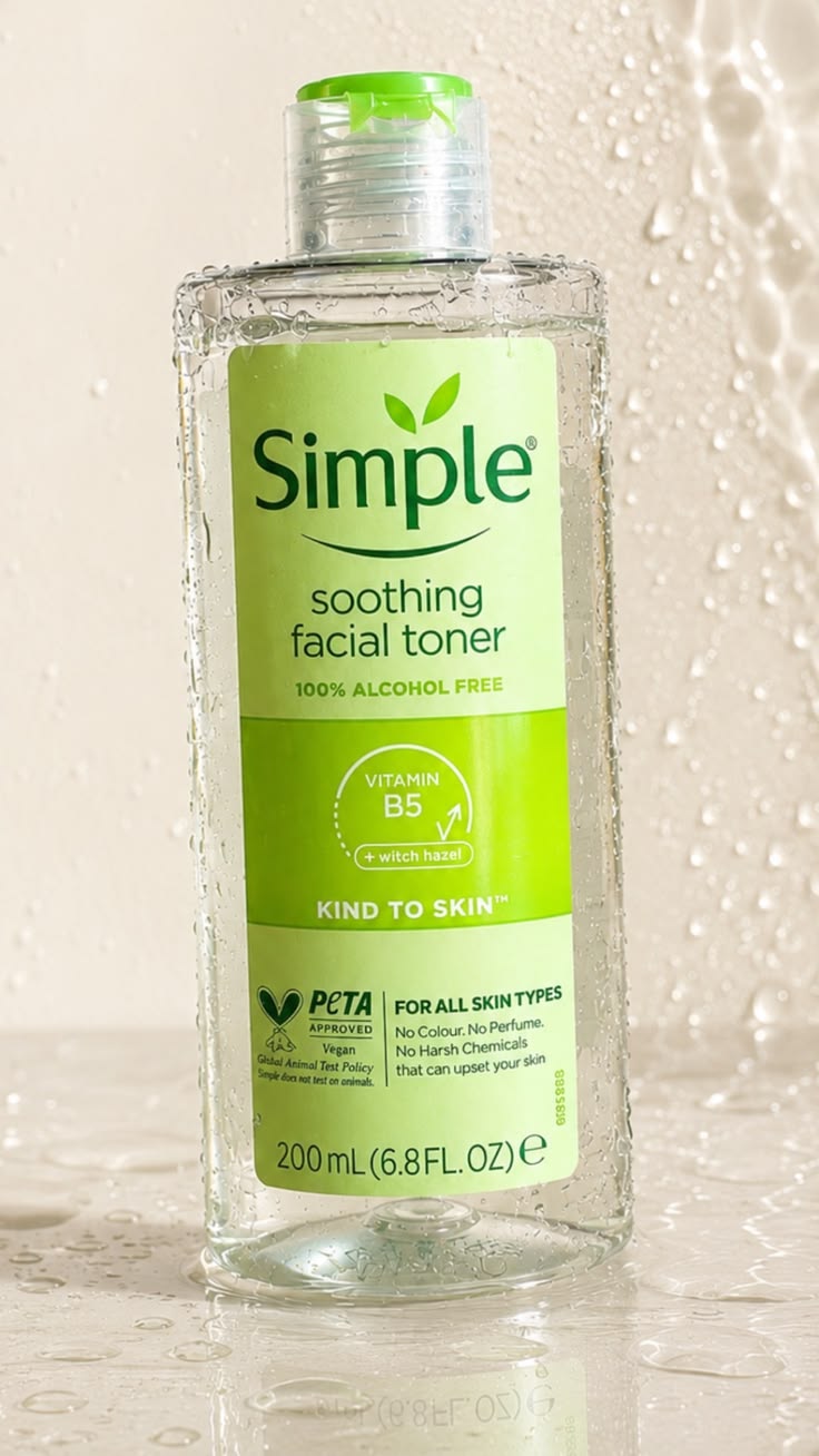 Simple soothing facial toner