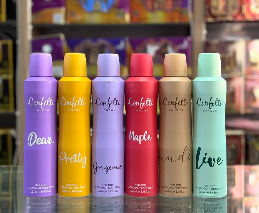 Confetti Body Sprays