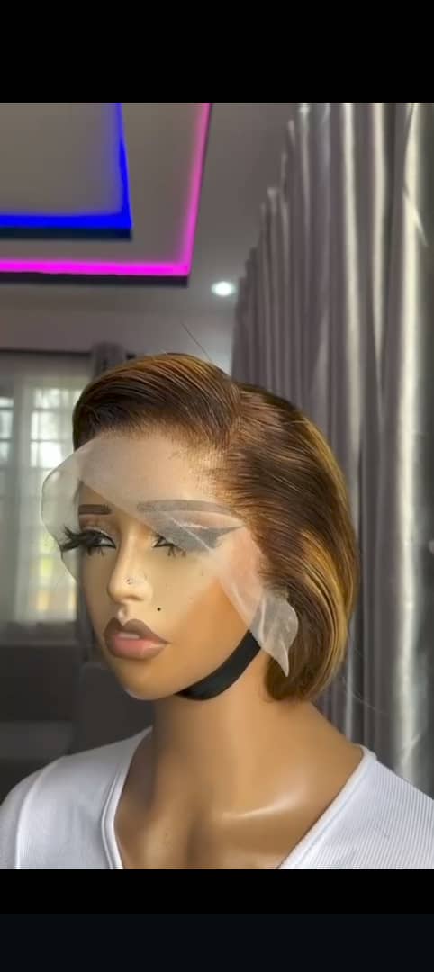 Human hair tiwa wig piano color 