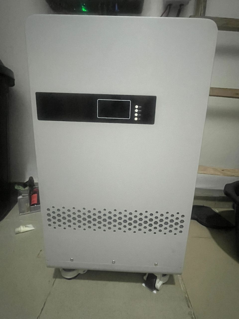 15kwh 48v Smart BMS with Wheels Blue Carbon lithium battery 