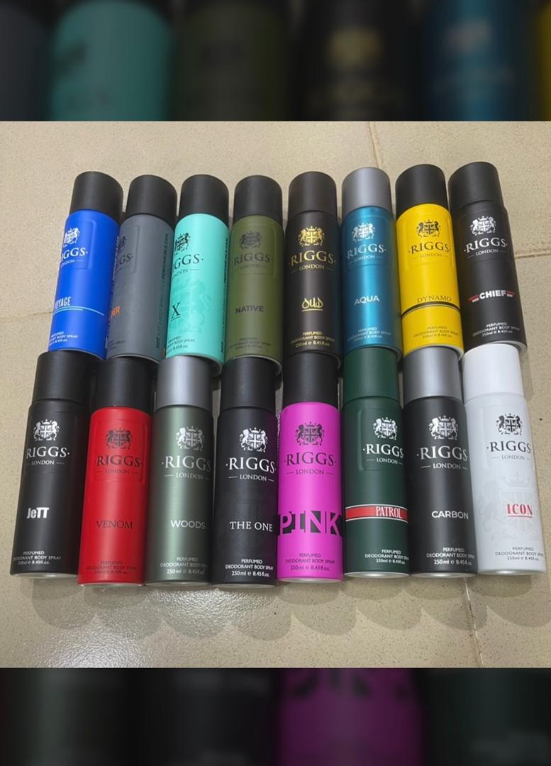 Riggs body spray collection