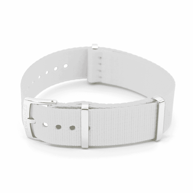 Nylon braided white 1 Bracelet NATO 21-ST NW