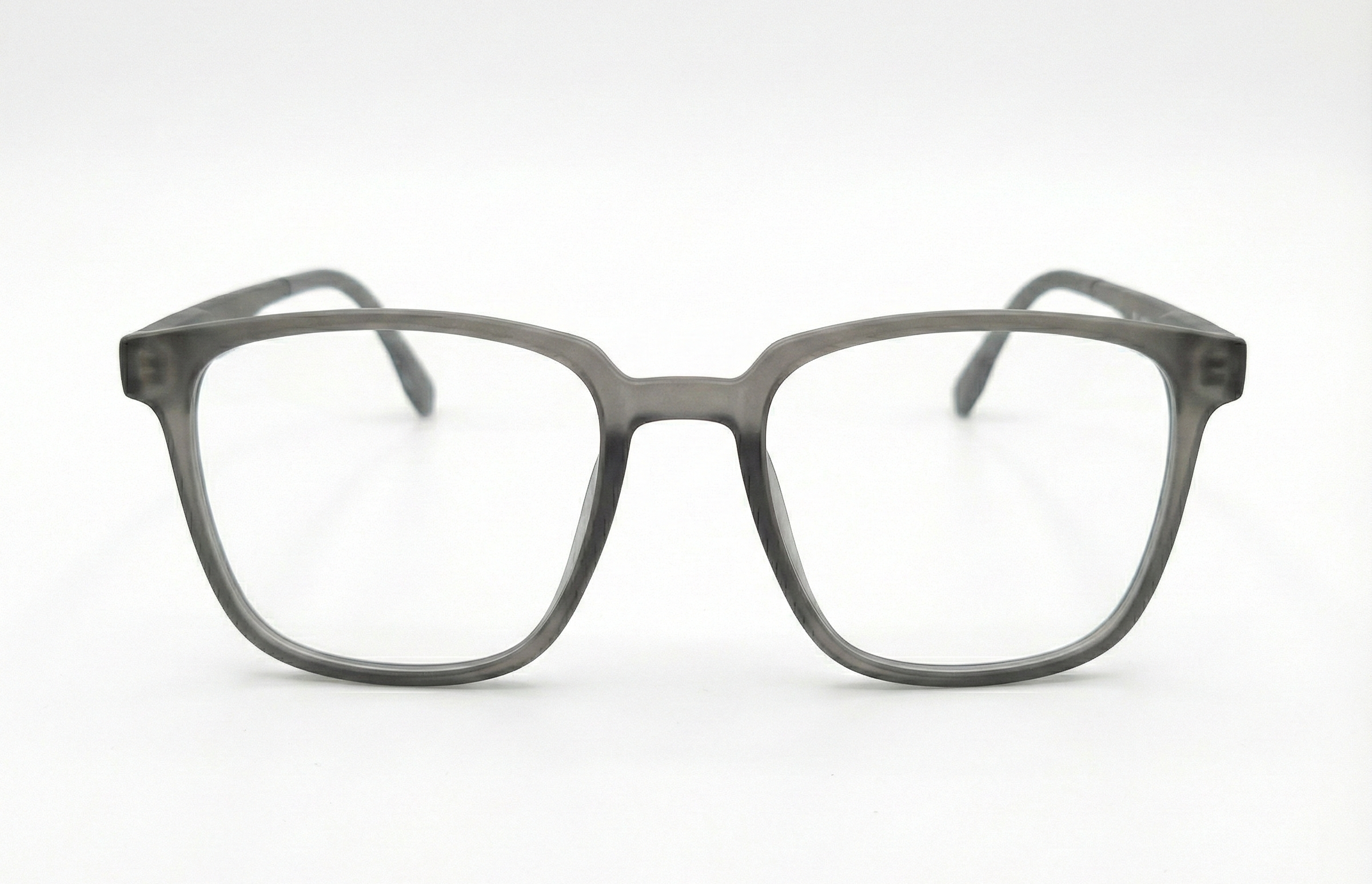 Vintage Mat Brown Square Eyeglasses