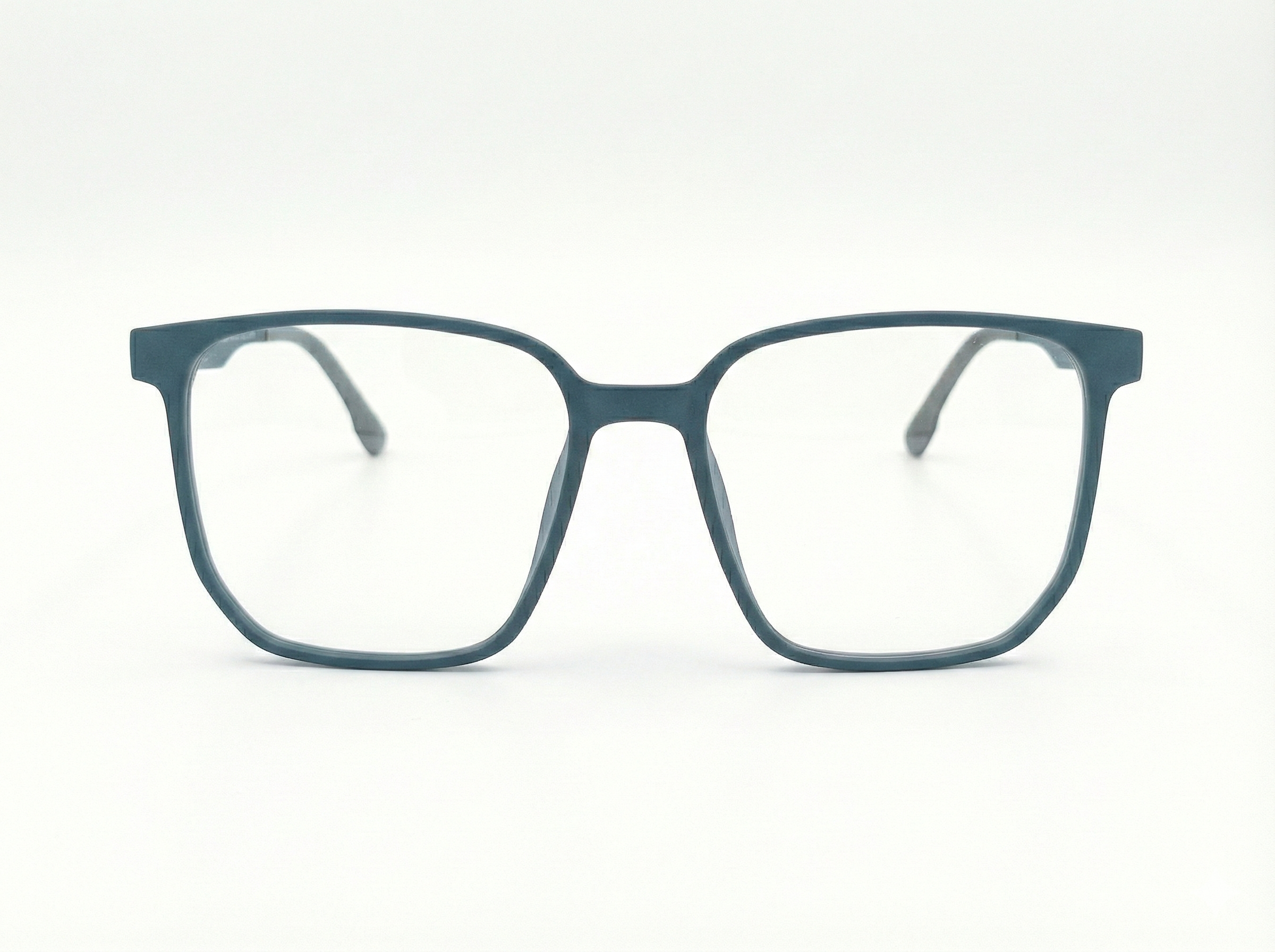 Vintage Mat Navy Blue Square Eyeglasses