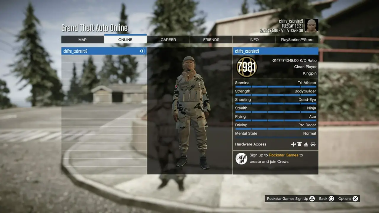 GTA 5 Modded Account (PS5) | Dual Characters | .53B Pure Cash | RP: 7980 / 2022 | 509+ Modded Cars | 35+ Rare Outfits | Fast Run | Max Stats | Full Access | GTA Online PS5 | PDC64