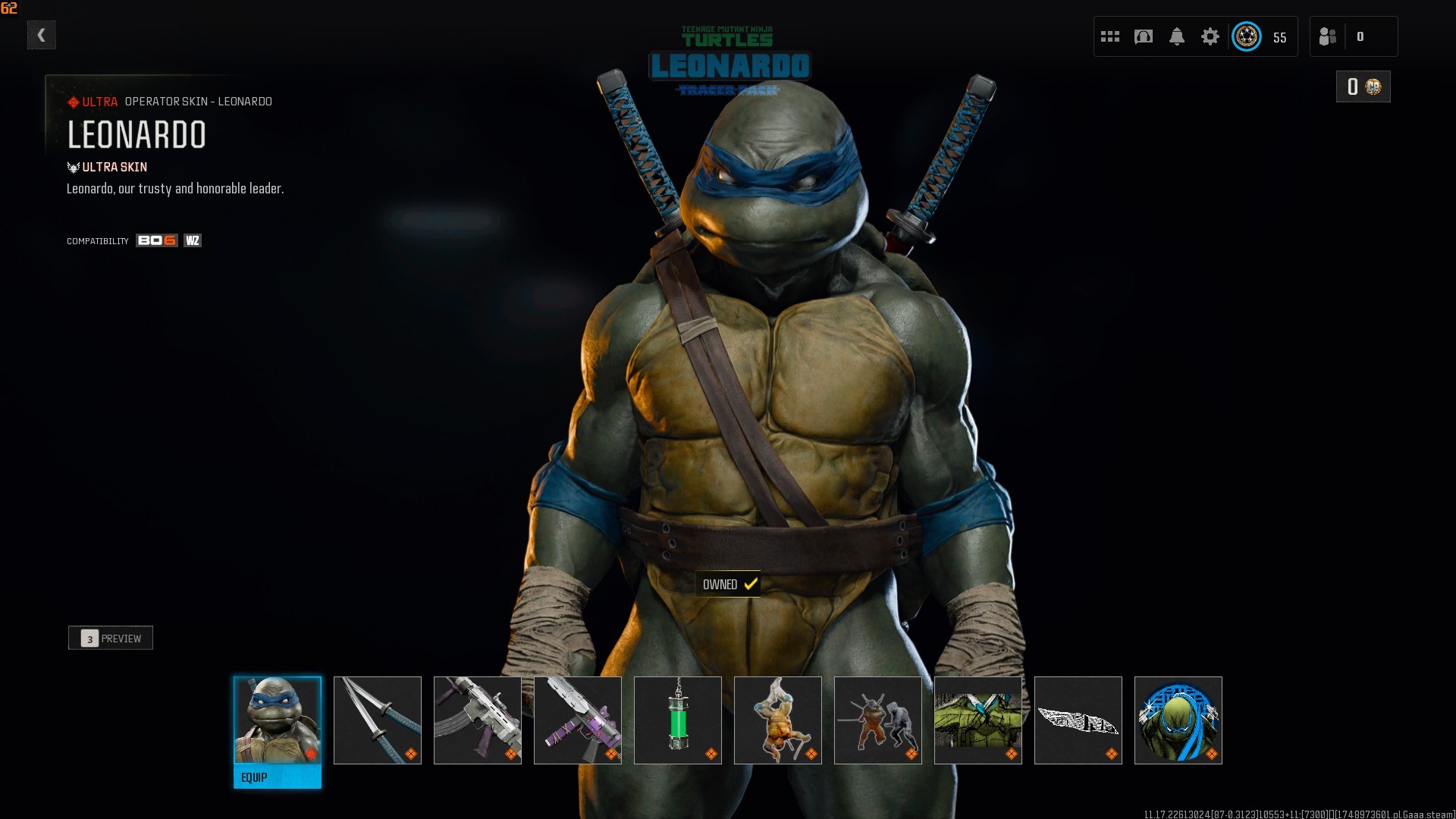 ⭐【WZ4/BO6】🔥【Level 55】Leonardo Bundle | x5 Guns Leveled | Diamond Ranked WZ S1 | 5 KD Ranked
