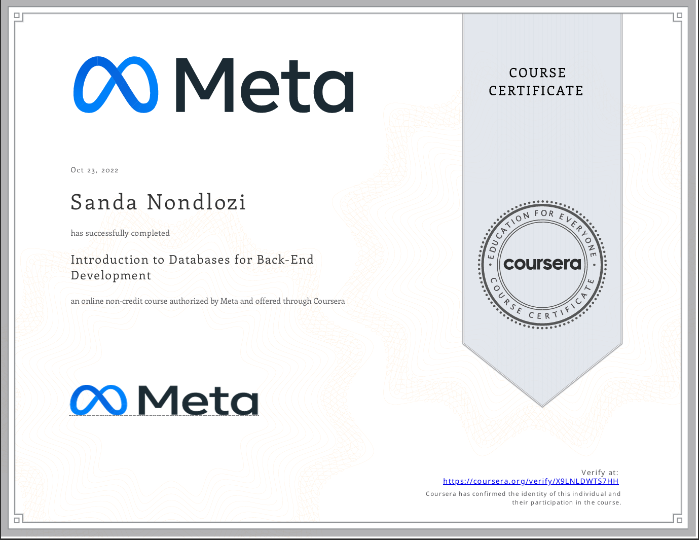 Introduction to Databases for Back-End Development