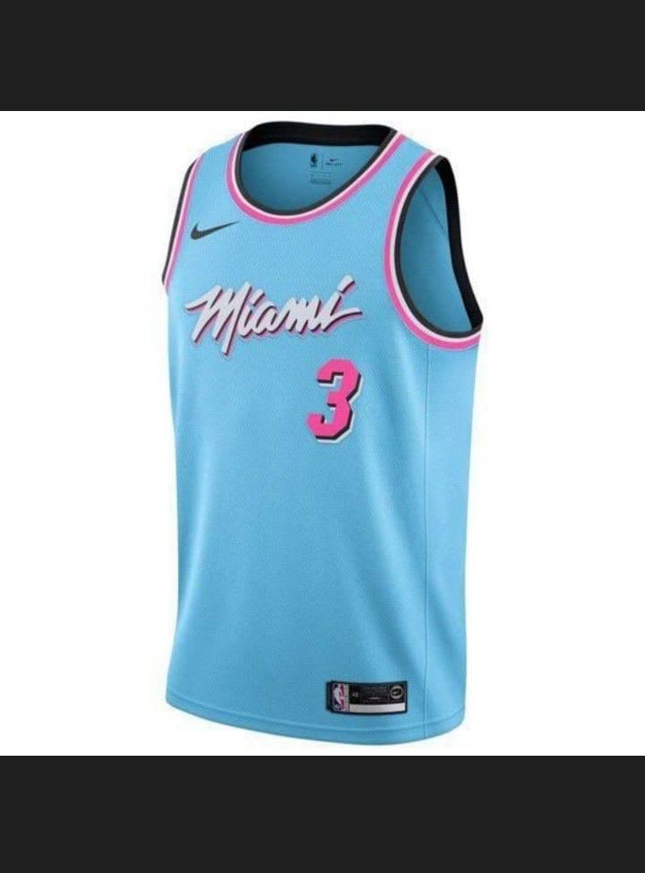 Regata Miami Heat azul-clara número 3, foto 1