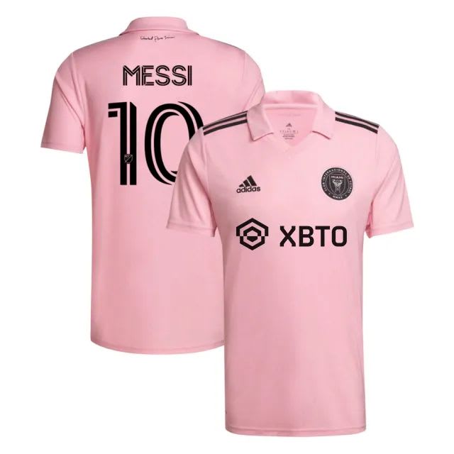 Camisa Inter Miami rosa Messi 10 versão jogador, foto 1