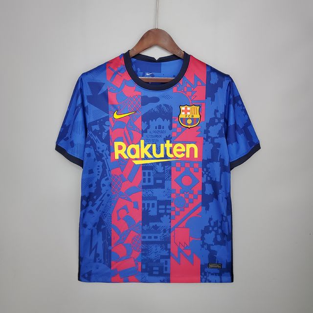 Camisa Barcelona azul estampada, foto 1
