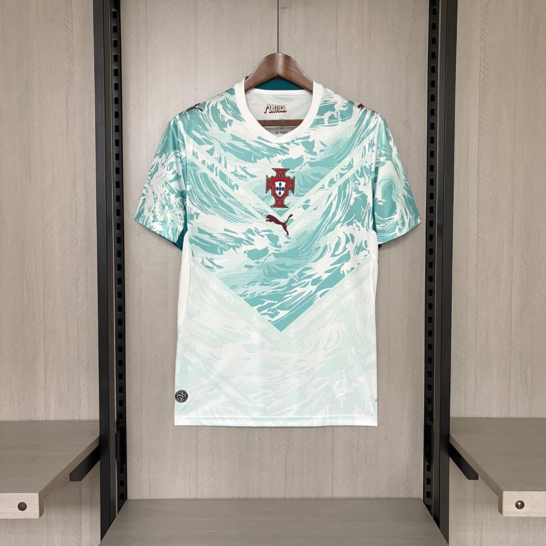Camisa Portugal branca e verde-água, foto 1