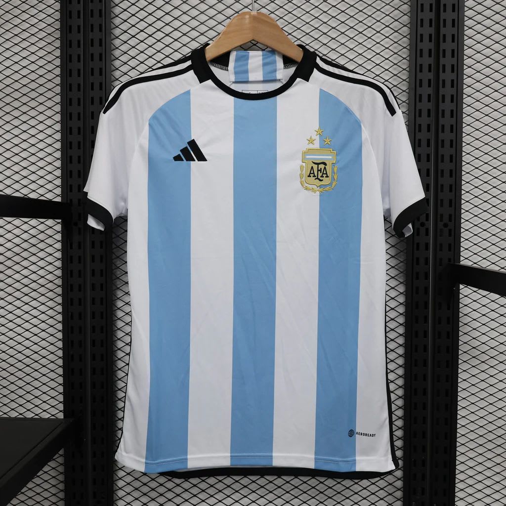 Camisa Argentina listrada azul e branca, foto 1