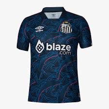 Camisa Santos azul-escura estampada, foto 1