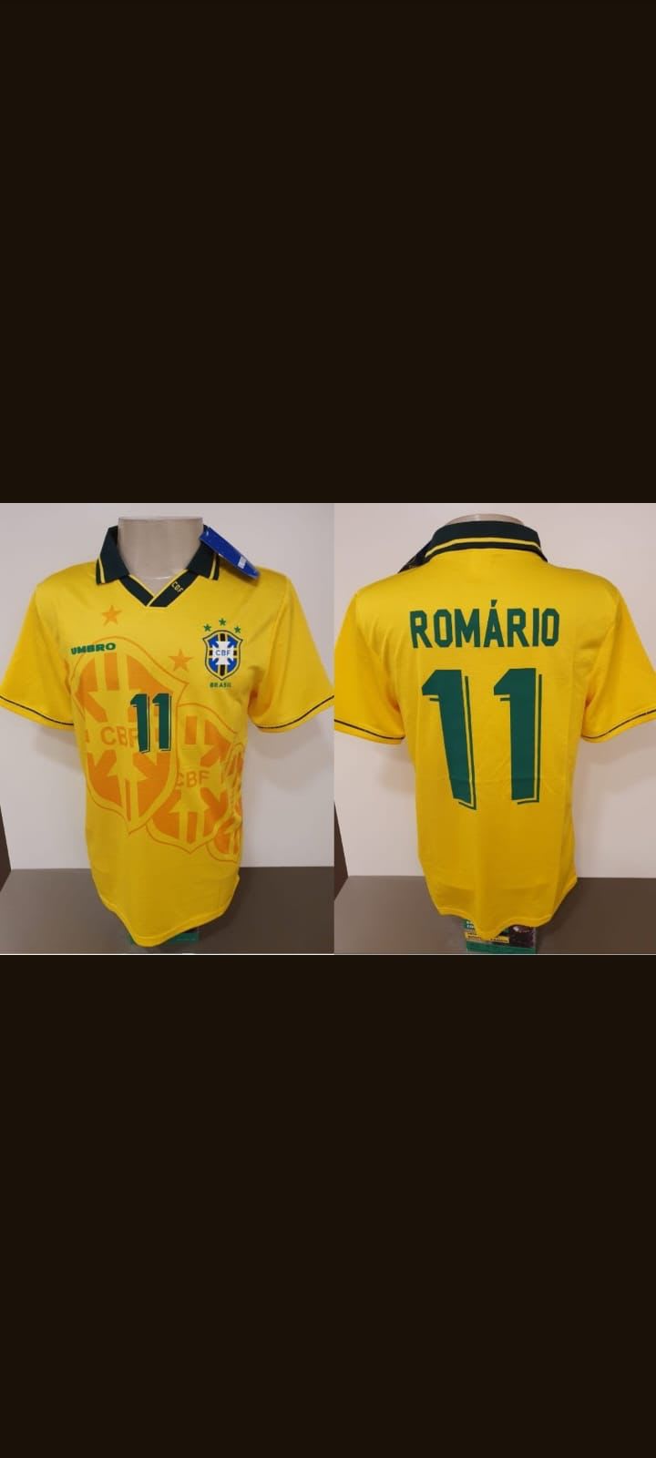Camisa Brasil amarela Romário 11, foto 1