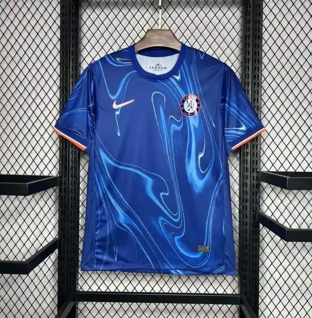 Camisa Chelsea azul com estampa ondulada, foto 1