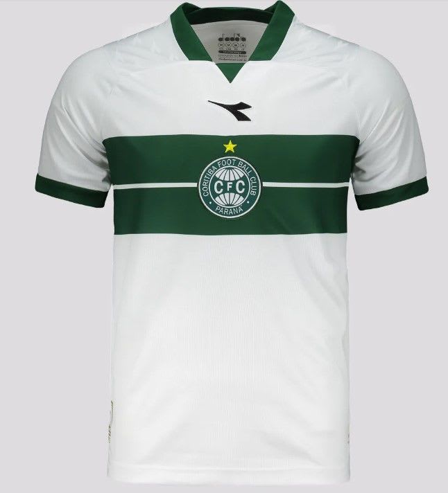 Camisa Coritiba branca com faixa verde, foto 1