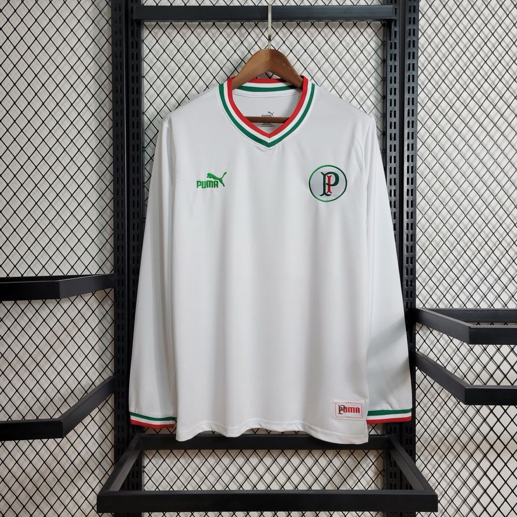 Camisa Palmeiras branca com gola tricolor, foto 1