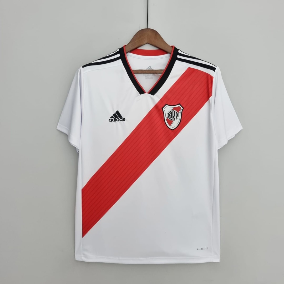 Camisa River Plate branca com faixa vermelha, foto 1