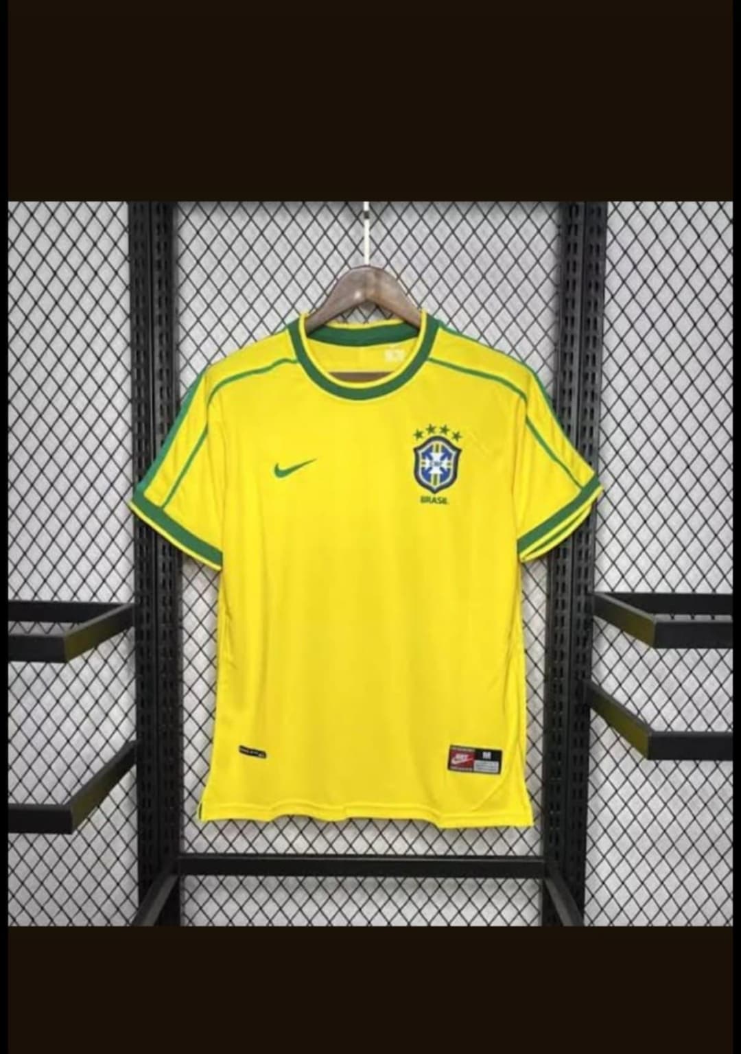 Camisa Brasil amarela com detalhes verdes, foto 1