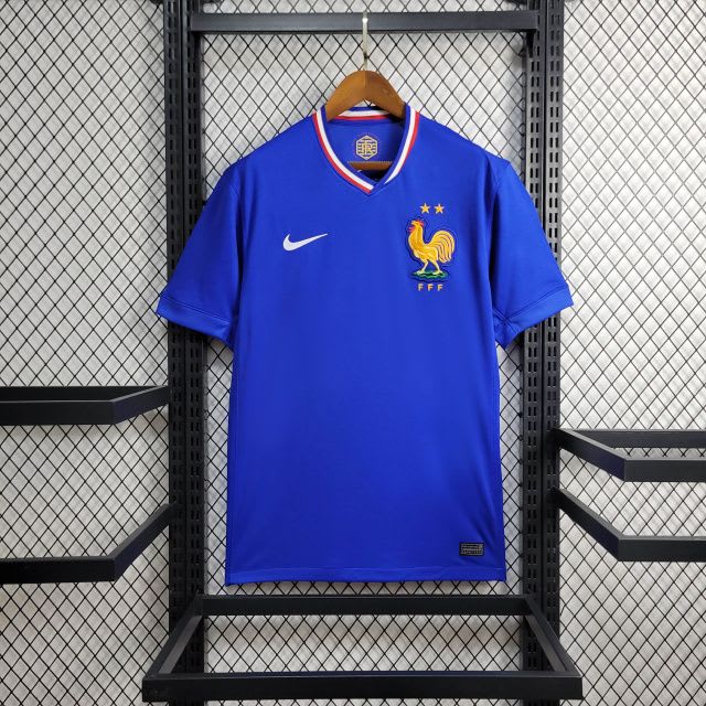 Camisa França azul com detalhes tricolores, foto 1
