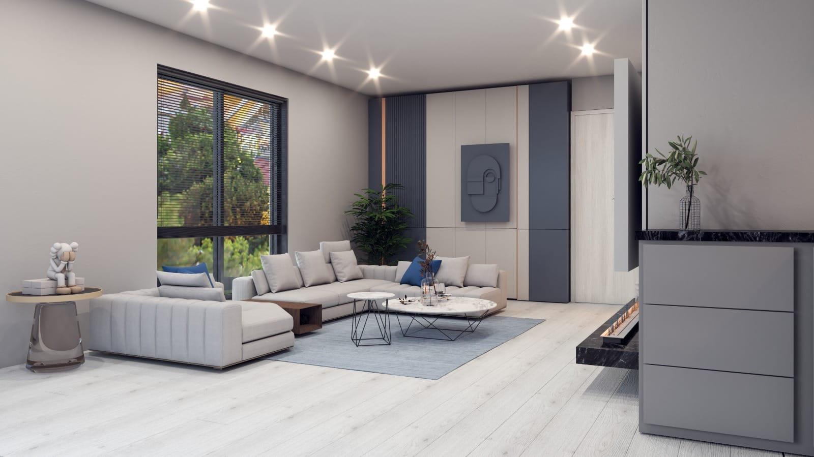 Villa yenileme — salon tasarımı