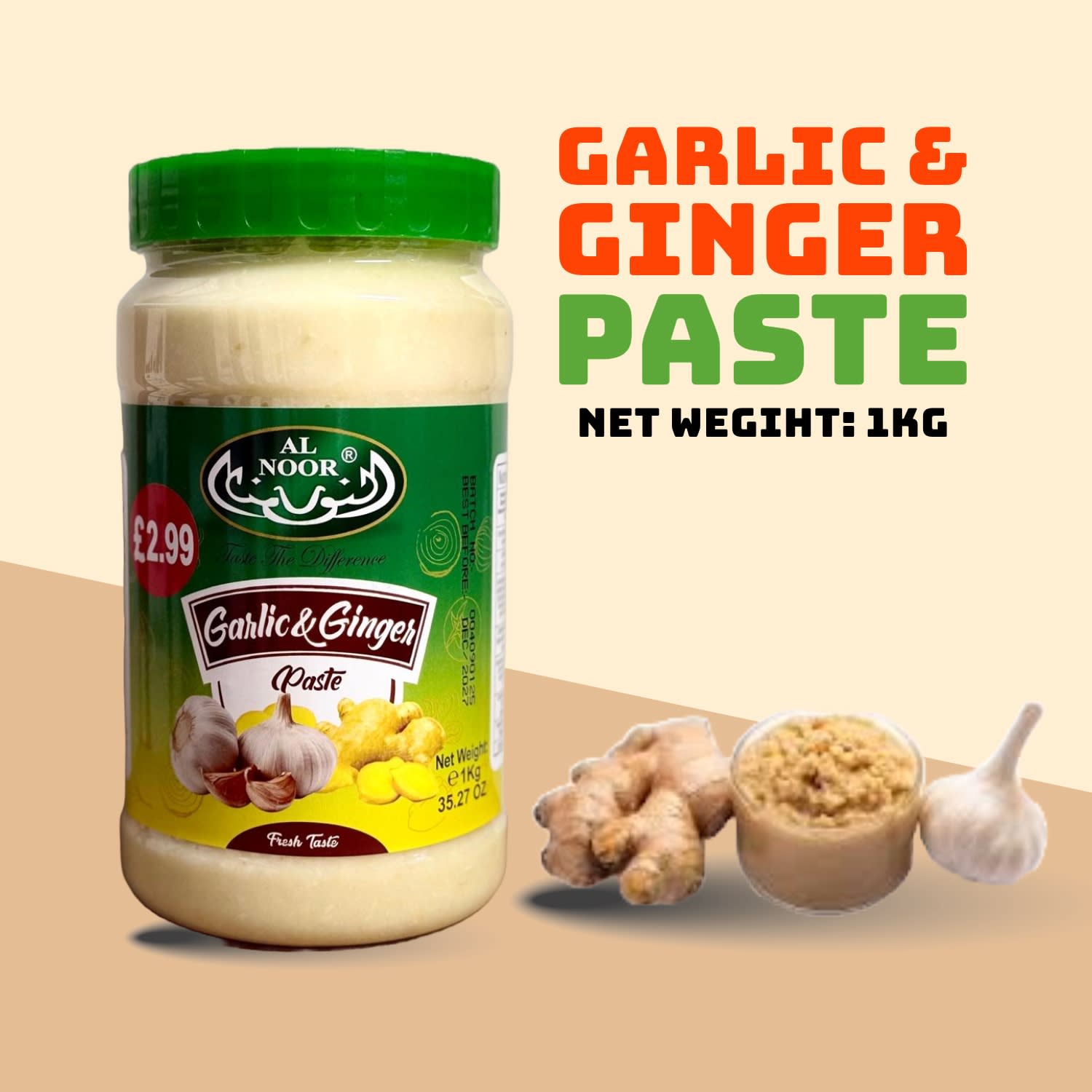 Puregro ginger&garlic paste