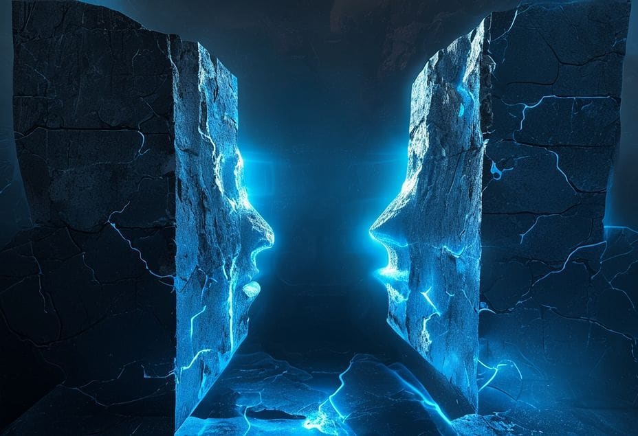 Sharp contrasting visual metaphors mirror the deep partisan divide over the future of BTC enforcement.