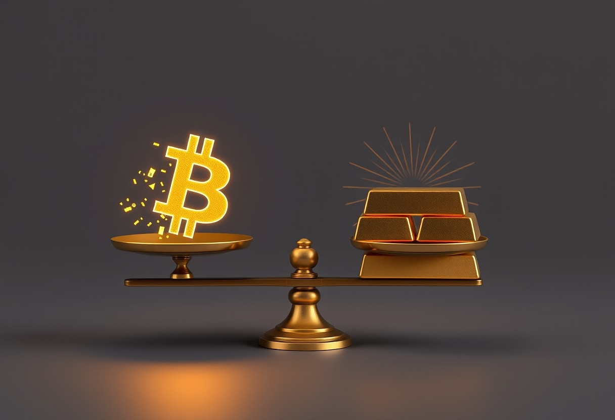 Bitcoin's 'store of value' narrative is re-evaluated by long-duration pension funds, favoring gold's historical stability.