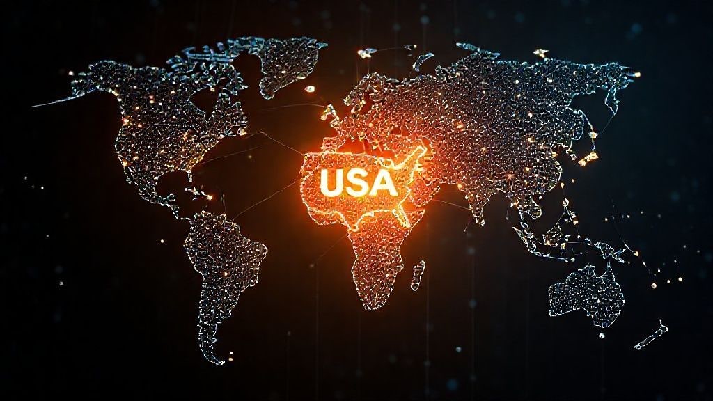 Highlighting the prominent role of US-based ETFs in global finance.