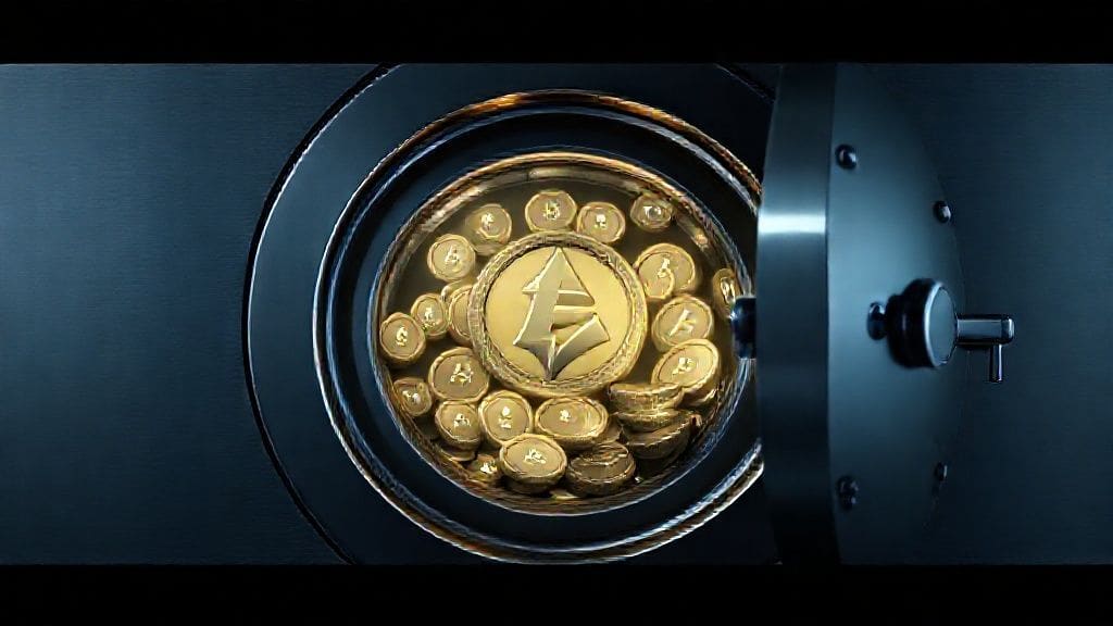 Opening a vault of digital assets for strategic accumulation.