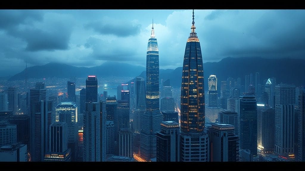 Symbolizing Hong Kong's ambition as a global digital asset hub.