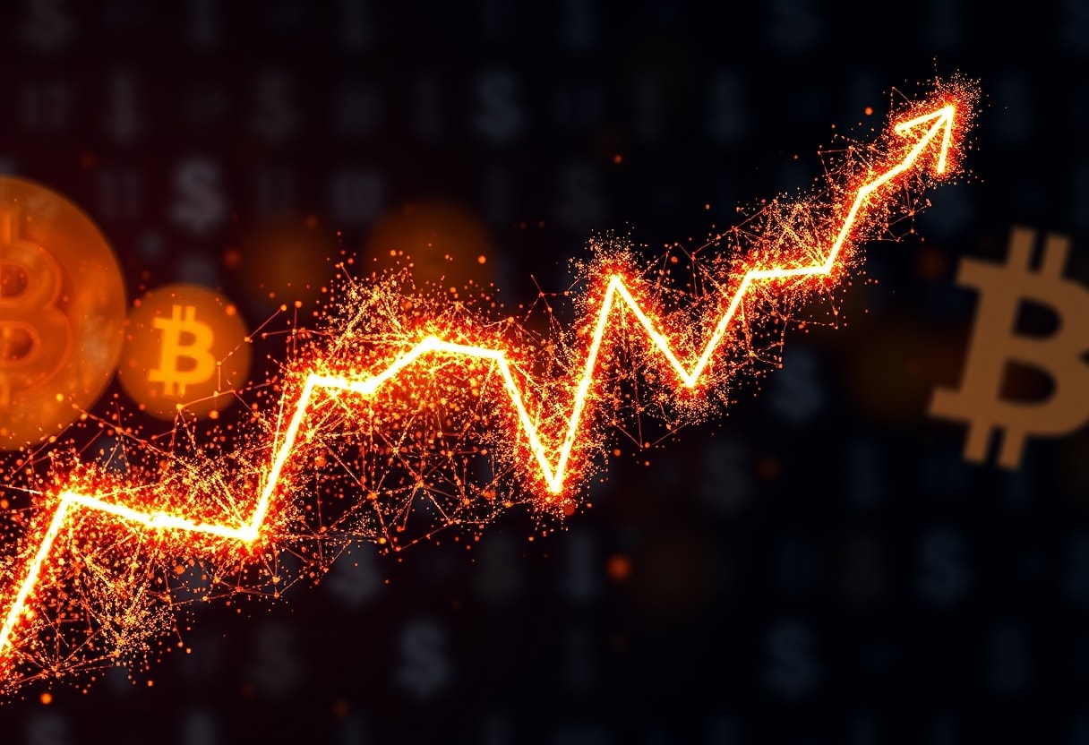 Chart Replacement: Symbolizing the unpredictable nature of cryptocurrency price action during volatile periods.