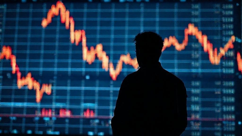 A trader observing key support zones for ETH price.