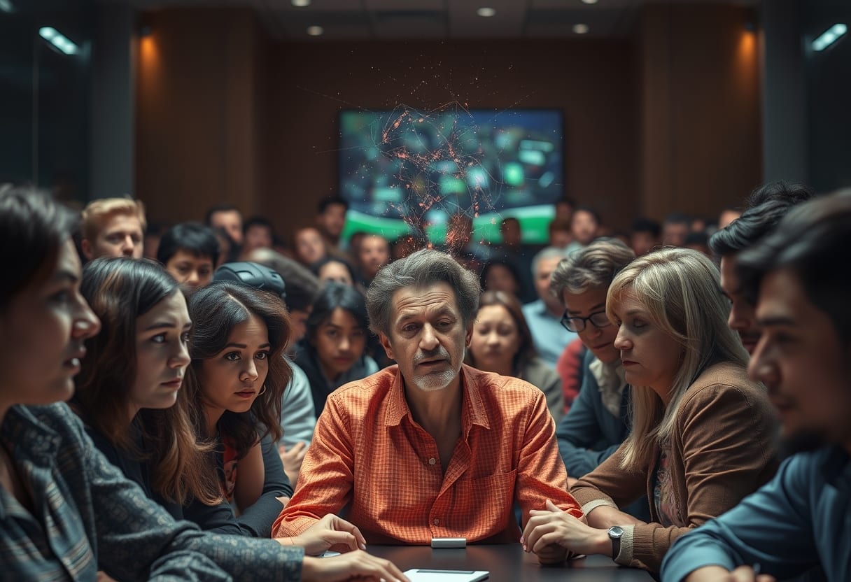 Observing the initial signs of widespread community division.