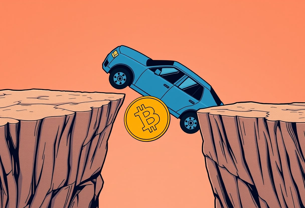 Visualizing Schiff's prediction of an imminent unwind for Bitcoin exposure vehicles.