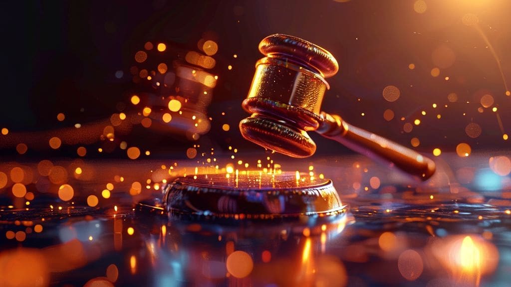 Symbolizing the impact of new US regulations on the digital asset market.