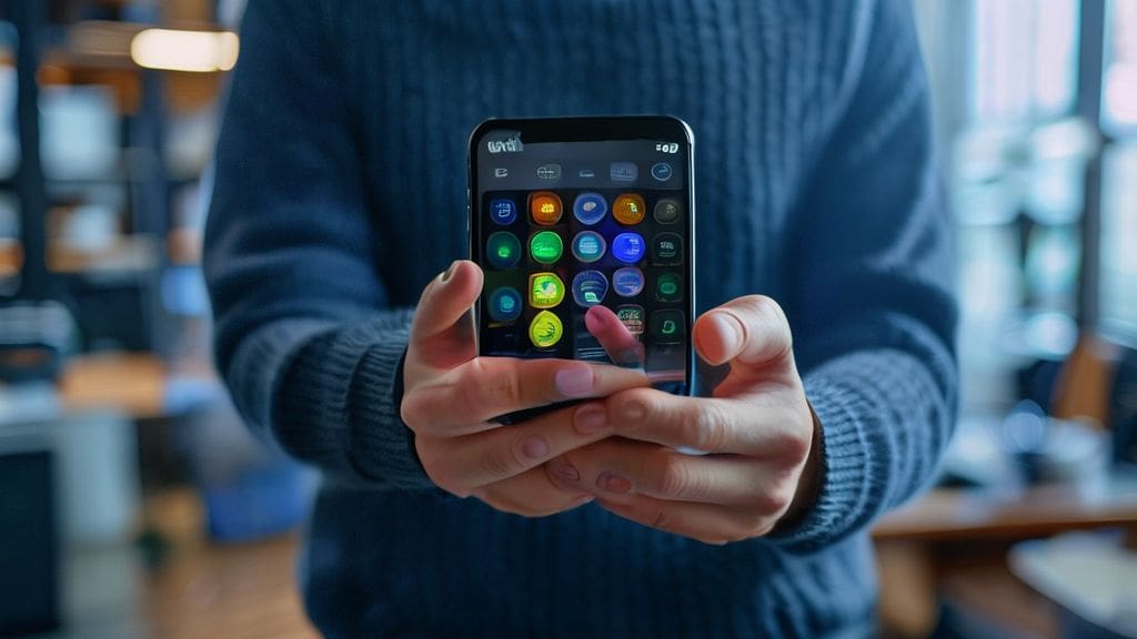 Navigating multiple crypto trading platforms on a mobile device.