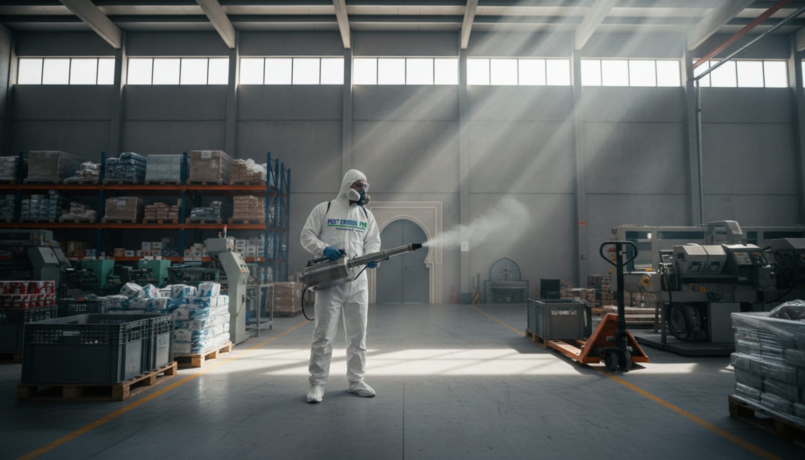 Technicien PEST CONTROL PRO en intervention a Casablanca