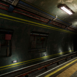 Sci-Fi Underground Station Environment image 2