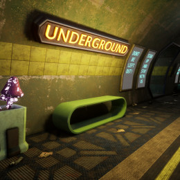 Sci-Fi Underground Station Environment image 1