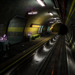 Sci-Fi Underground Station Environment image 3