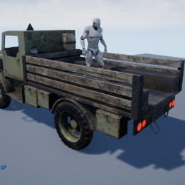 Game Ready WW2 Themed Utility Truck image 5