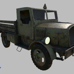 Game Ready WW2 Themed Utility Truck image 2