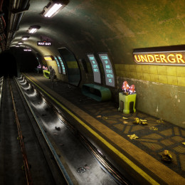 Sci-Fi Underground Station Environment image 4