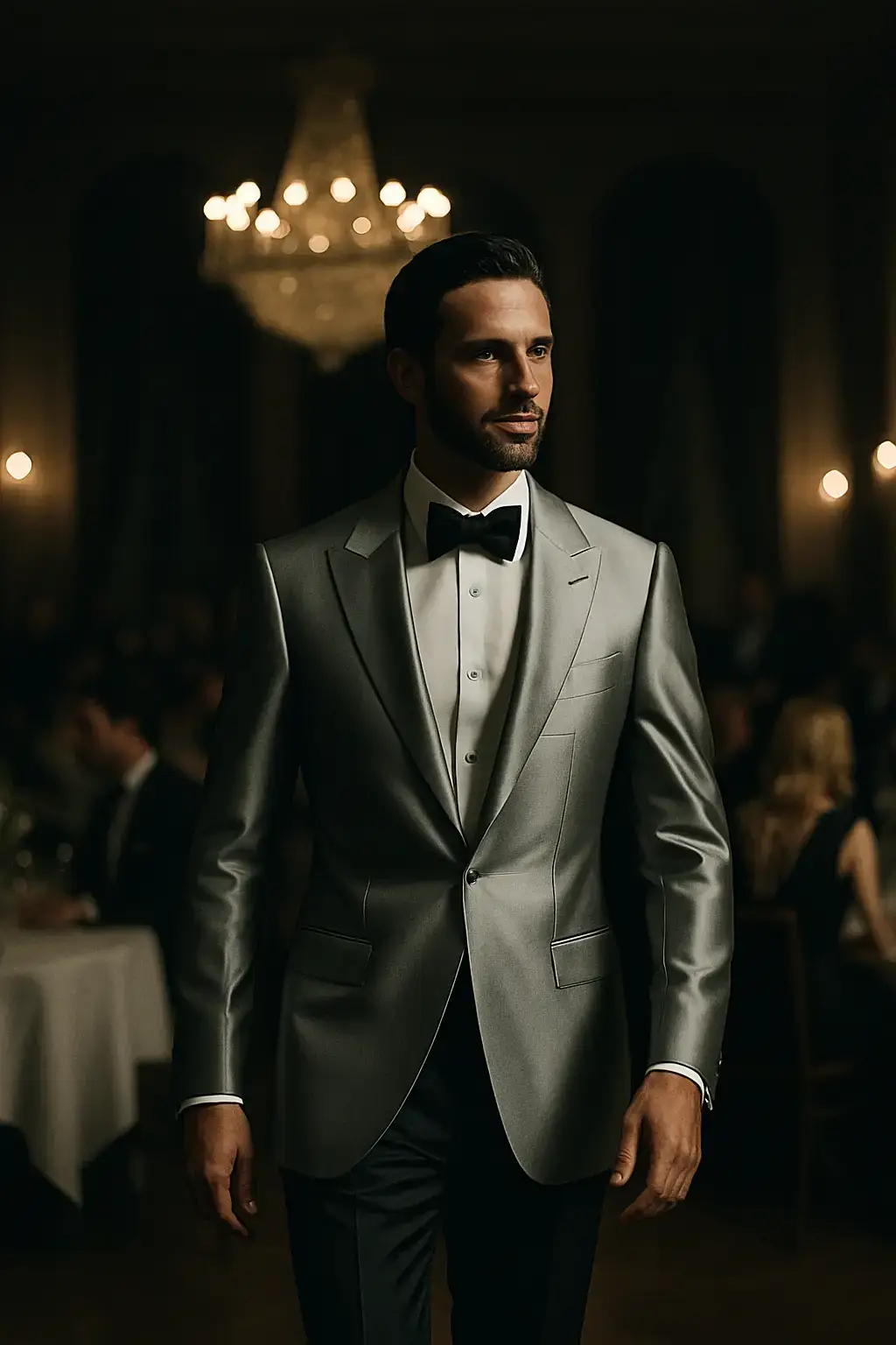 Scene wearing the suit