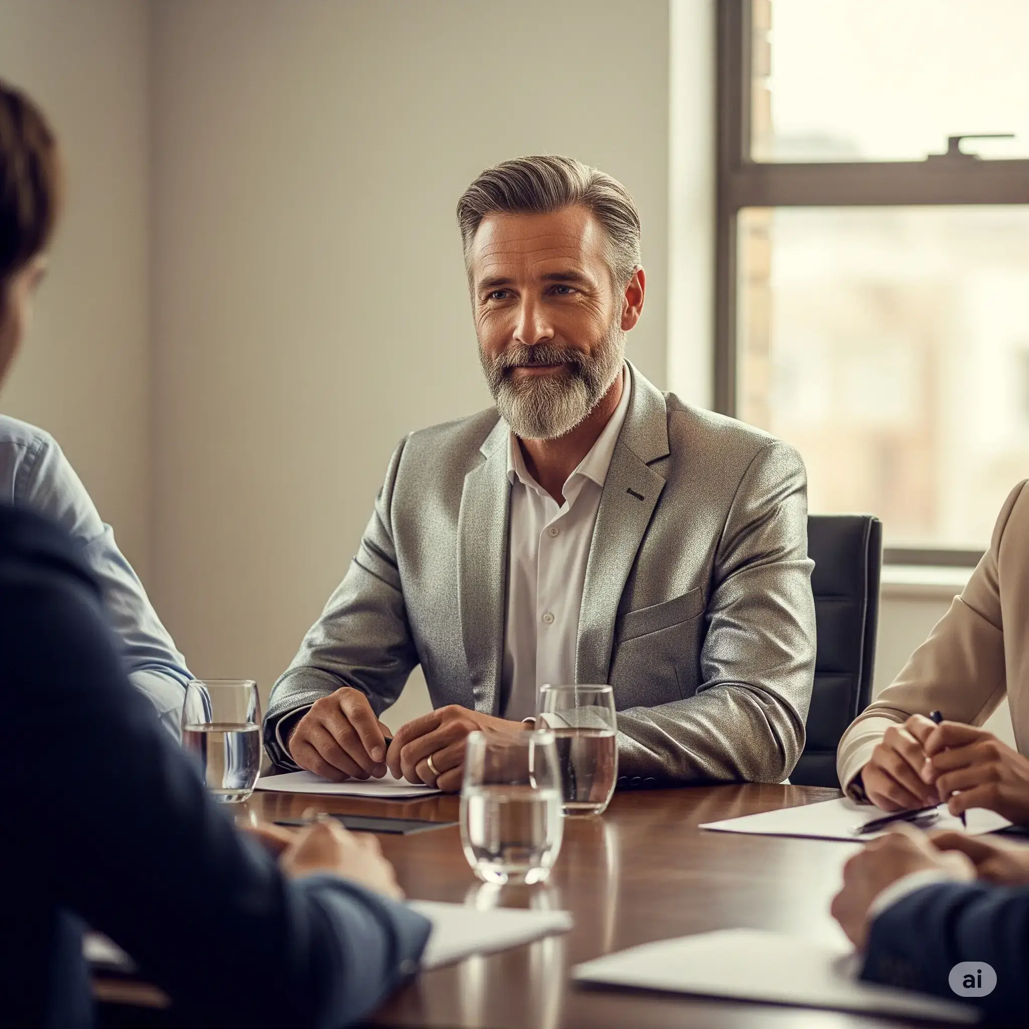 Scene wearing the suit